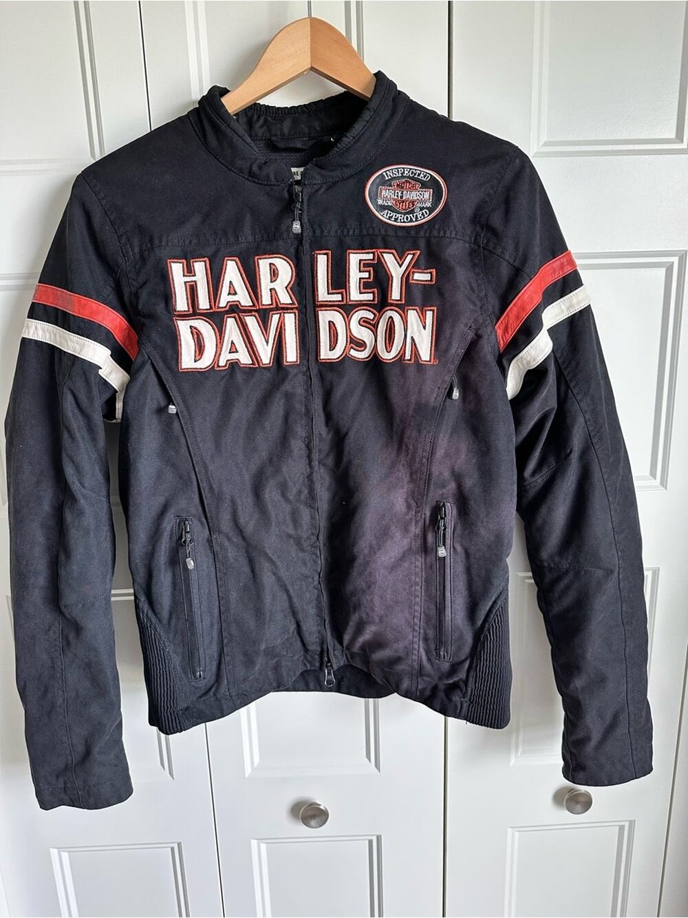 Harley-Davidson Women’s Riding Jacket Black Motorcycle Jacket Size Large